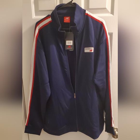 New Balance Navy Track Jacket nwt sz XL - Picture 1 of 6